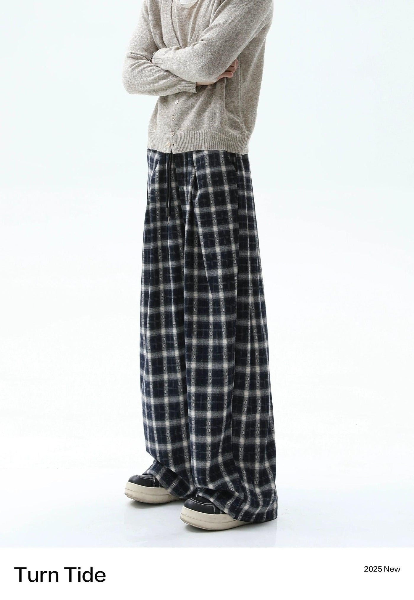 Plaid Pattern Comfy Pants Korean Street Fashion Pants By Turn Tide Shop Online at OH Vault