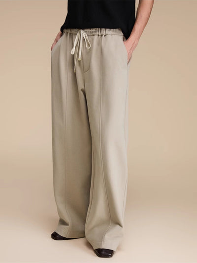 Elastic Drawstring Wide Sweatpants Korean Street Fashion Pants By Opicloth Shop Online at OH Vault