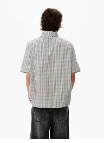 Neat Striped Buttoned Shirt Korean Street Fashion Shirt By 77Flight Shop Online at OH Vault