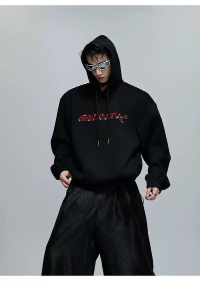 Distorted Logo Style Hoodie Korean Street Fashion Hoodie By Argue Culture Shop Online at OH Vault