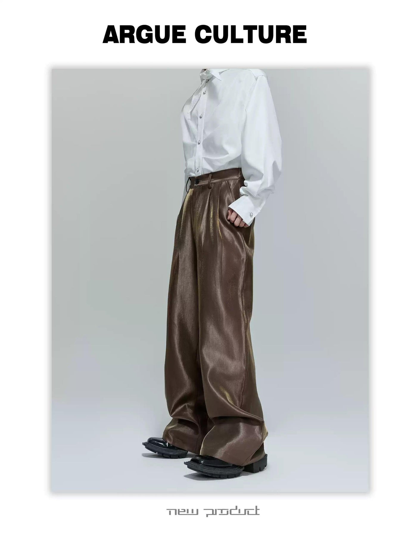 Pleated Sheer Loose Pants Korean Street Fashion Pants By Argue Culture Shop Online at OH Vault