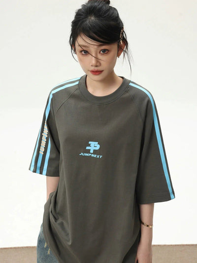 Loose Fit Casual T-Shirt Korean Street Fashion T-Shirt By Jump Next Shop Online at OH Vault