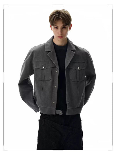 Flap Pocket Boxy Fit Jacket