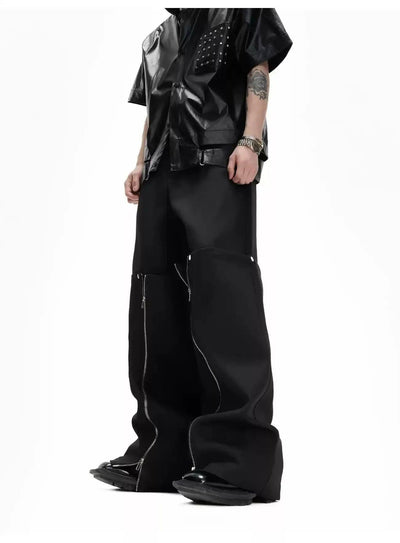 Detachable Zipped Layered Pants Korean Street Fashion Pants By Argue Culture Shop Online at OH Vault