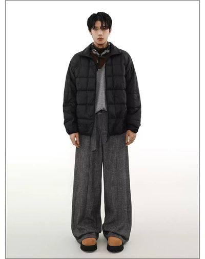 Versatile Quilted Puffer Jacket Korean Street Fashion Jacket By Mr Nearly Shop Online at OH Vault