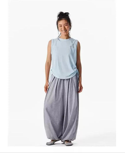 Athleisure Side Pull String Blouse Korean Street Fashion Blouse By Crying Center Shop Online at OH Vault