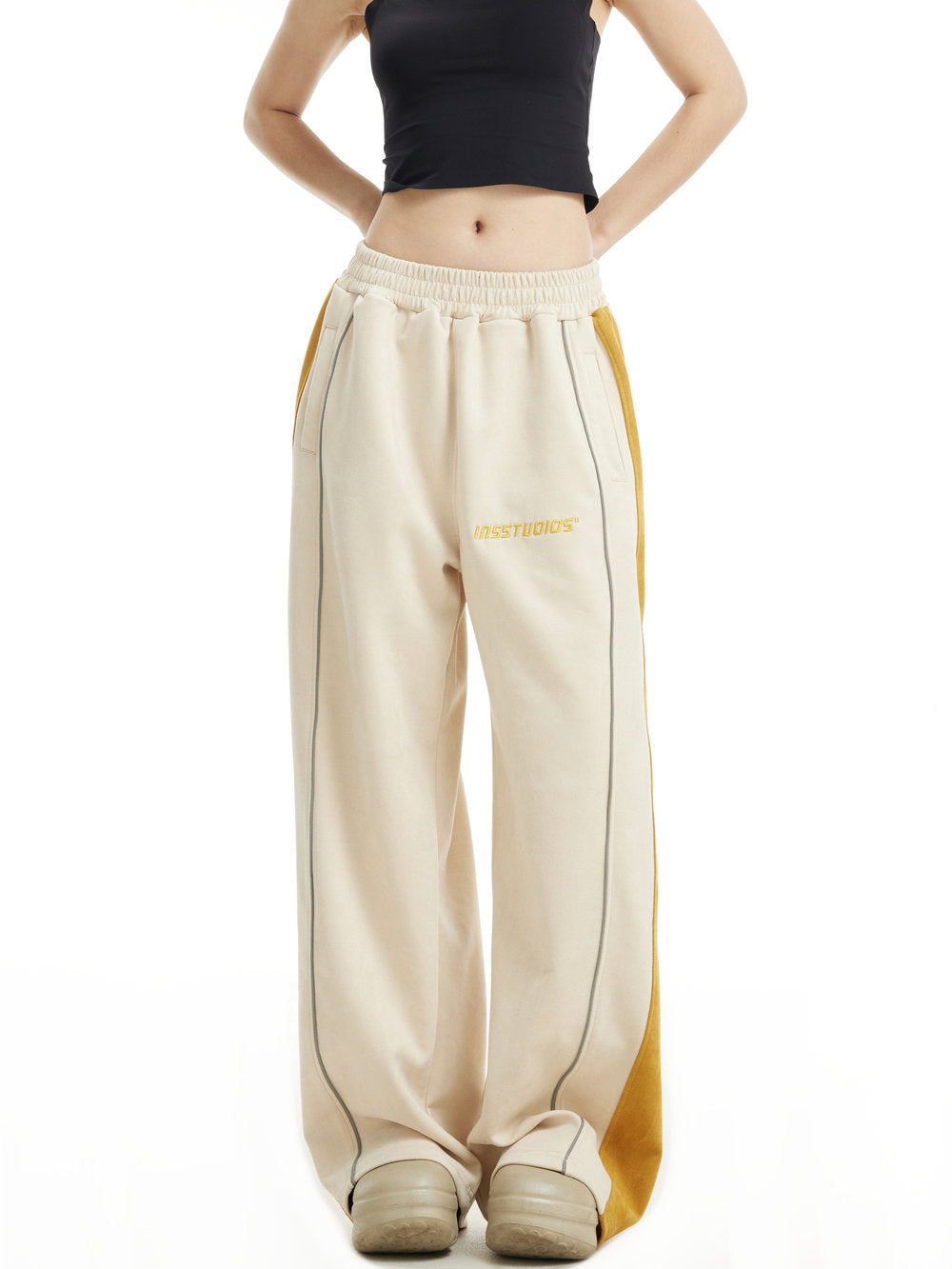 Flap Pockets Athleisure Jacket & Pants Set Korean Street Fashion Clothing Set By INS Korea Shop Online at OH Vault