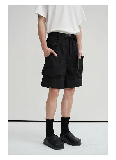 Functional Zippered Track Shorts & Pants Korean Street Fashion Pants By NANS Shop Online at OH Vault