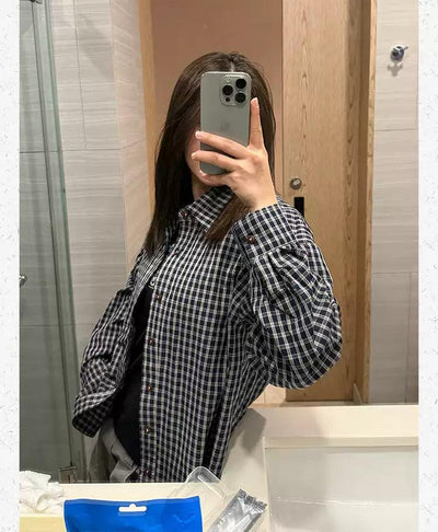 Essential Plaid Shirt Korean Street Fashion Shirt By Made Extreme Shop Online at OH Vault