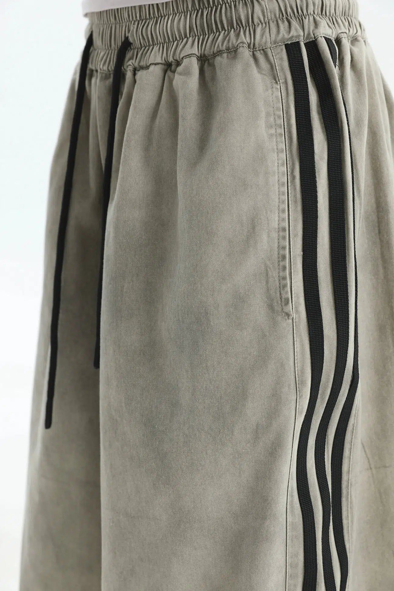 Drawstring Three-Stripes Pants Korean Street Fashion Pants By INS Korea Shop Online at OH Vault