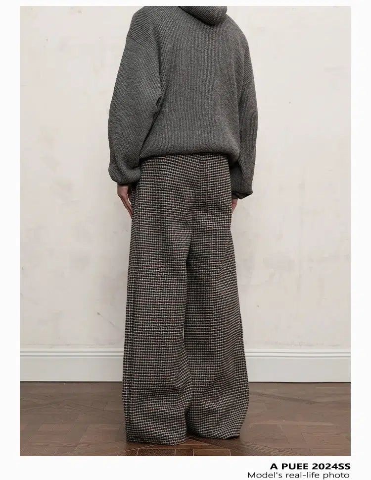 Casual Houndstooth Pants Korean Street Fashion Pants By A PUEE Shop Online at OH Vault