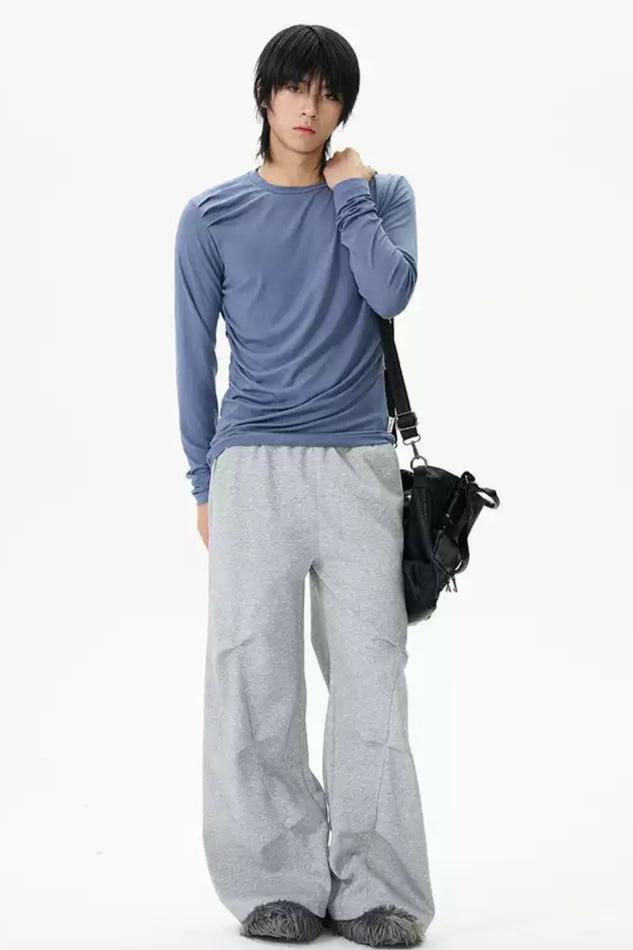 Gartered Adjustable Comfty Sweatpants Korean Street Fashion Pants By 77Flight Shop Online at OH Vault