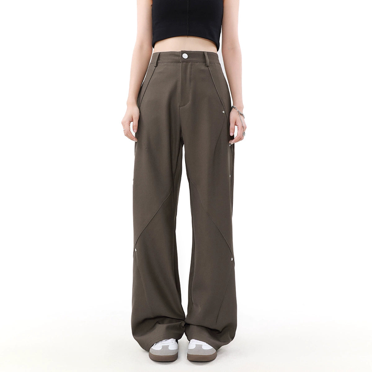 Scattered Minimal Stars Pants Korean Street Fashion Pants By Mr Nearly Shop Online at OH Vault