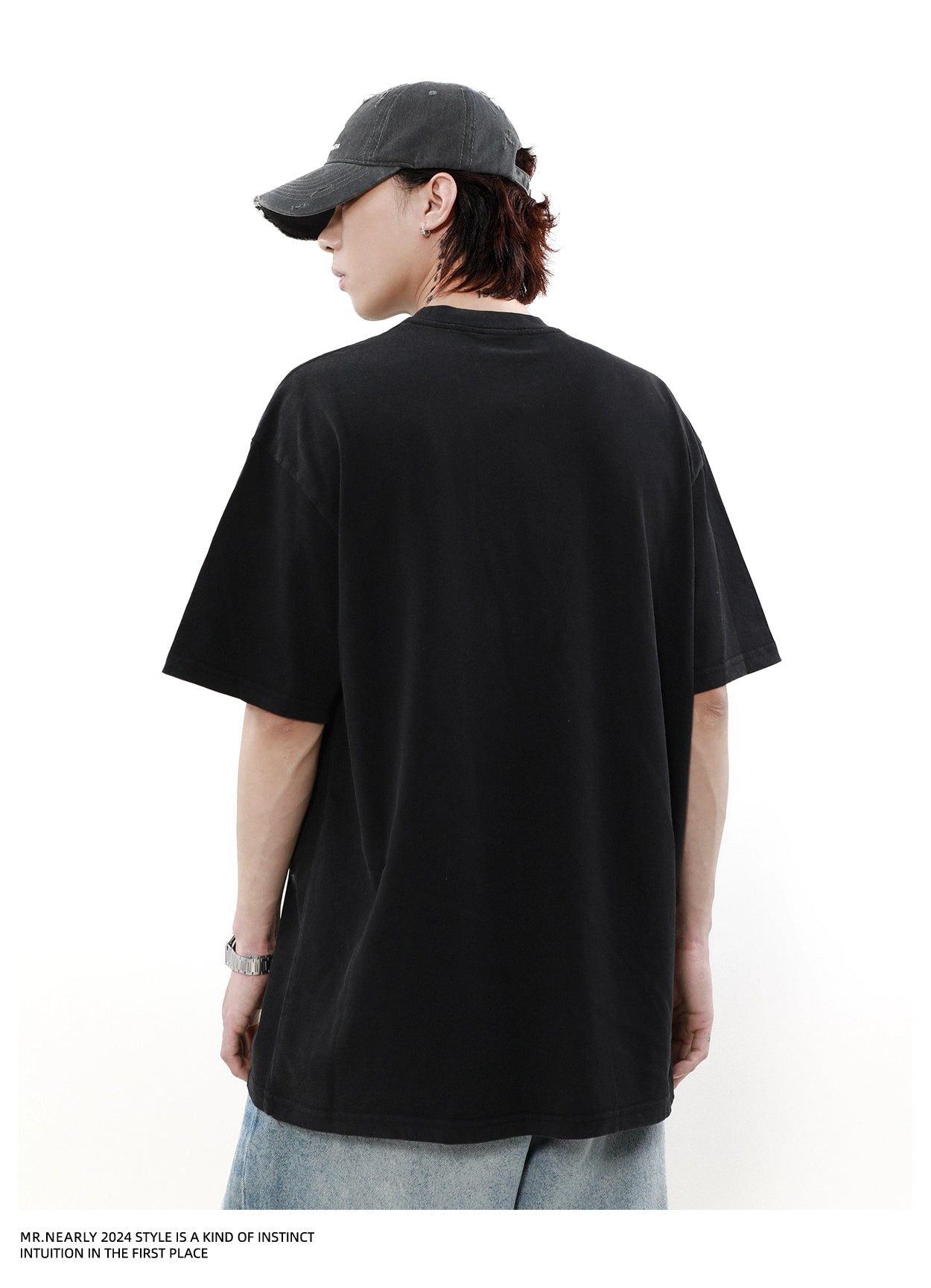 Portrait Print T-Shirt Korean Street Fashion T-Shirt By Mr Nearly Shop Online at OH Vault