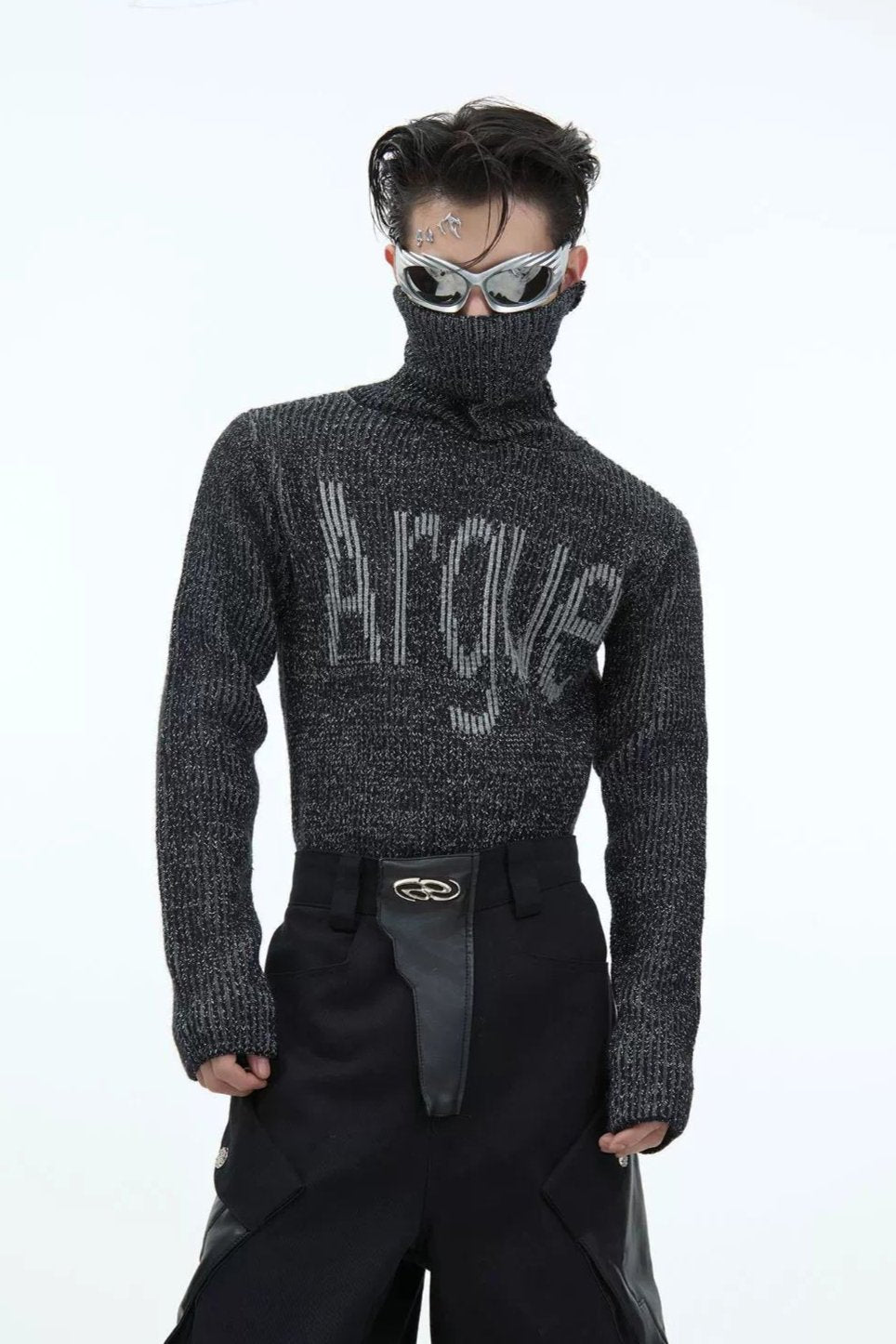 Argue Text Tight Fit Turtleneck Korean Street Fashion Turtleneck By Argue Culture Shop Online at OH Vault