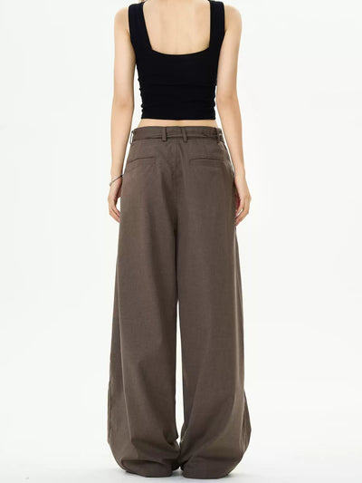 Casual Belted Strap Trousers Korean Street Fashion Trousers By MaxDstr Shop Online at OH Vault