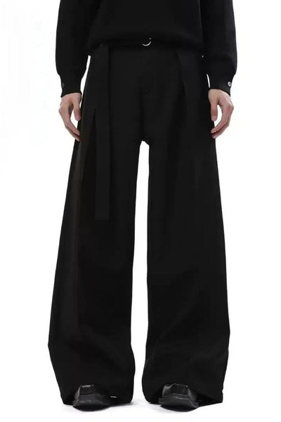 Waist Belt Solid Color Pants Korean Street Fashion Pants By Turn Tide Shop Online at OH Vault