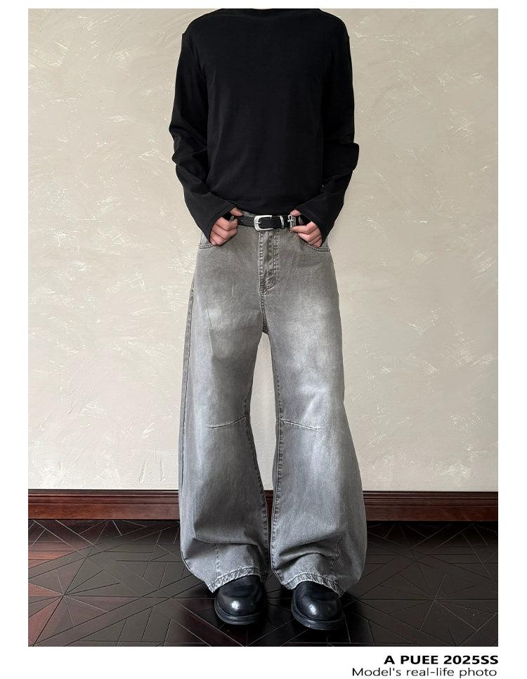 Acid Wash Loose Fit Jeans
