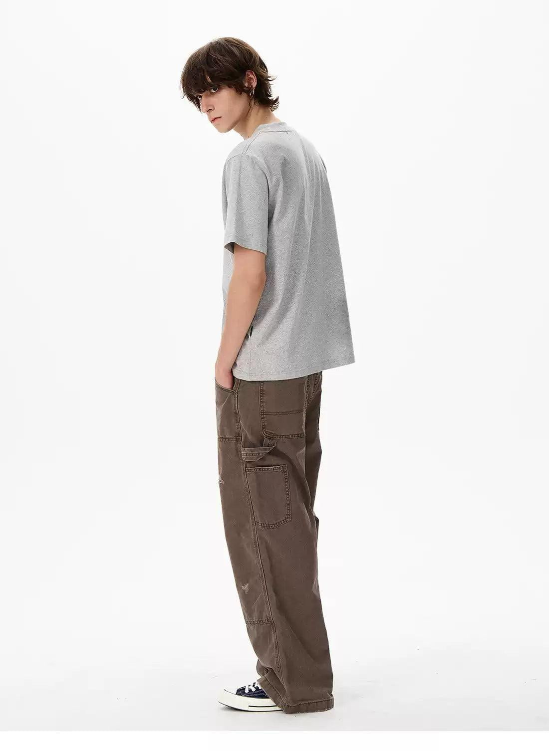 97 Number Print Washed T-Shirt Korean Street Fashion T-Shirt By 77Flight Shop Online at OH Vault