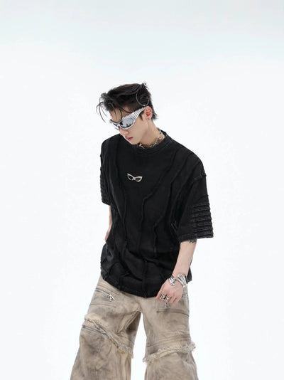 Tie-Dyed Raw Edge Cargo Pants Korean Street Fashion Pants By Argue Culture Shop Online at OH Vault