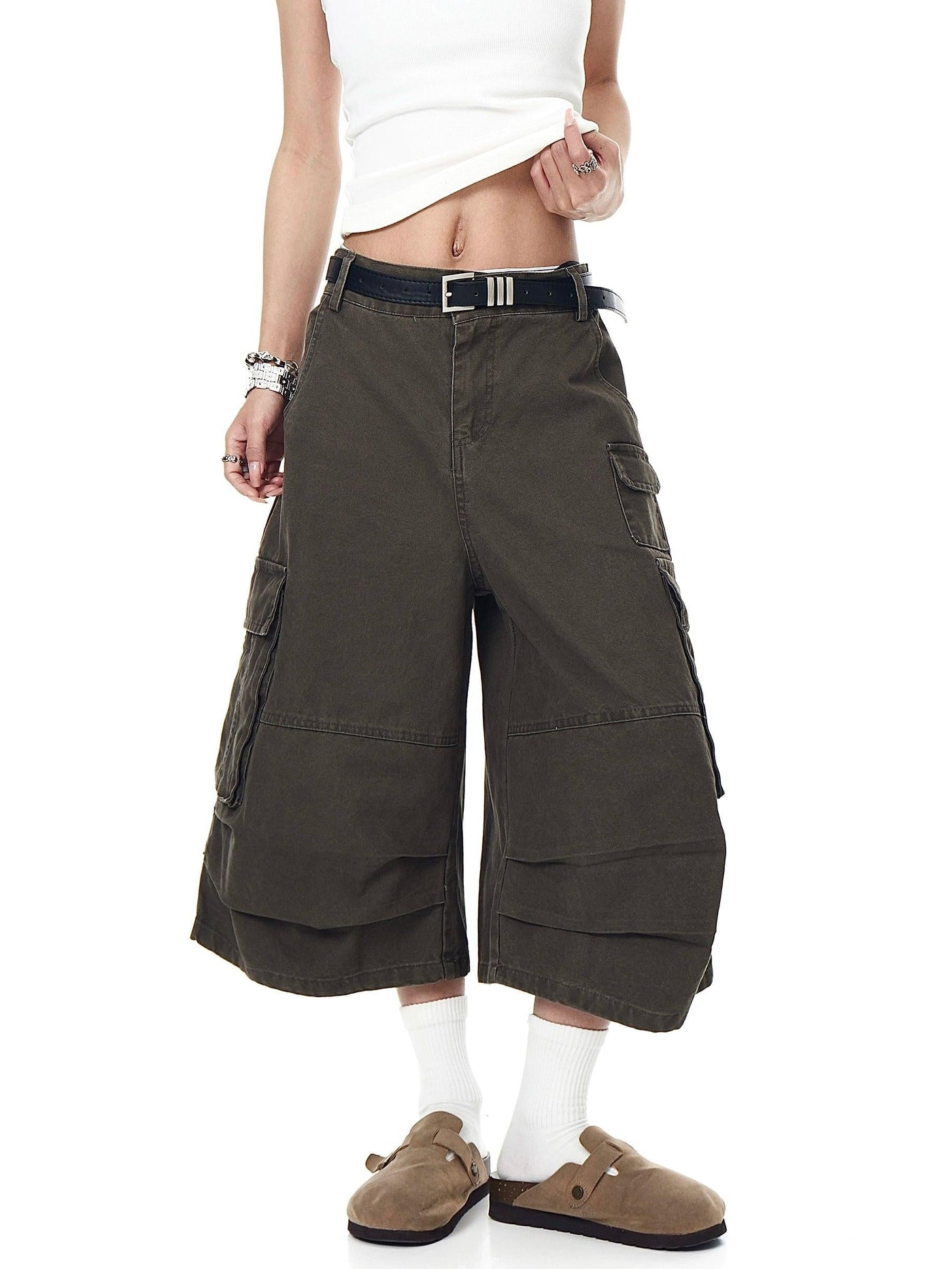 Flap Side Pockets Denim Shorts Korean Street Fashion Shorts By Blacklists Shop Online at OH Vault