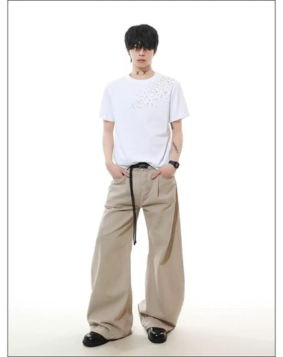 Pearled Accessories T-Shirt Korean Street Fashion T-Shirt By Mr Nearly Shop Online at OH Vault