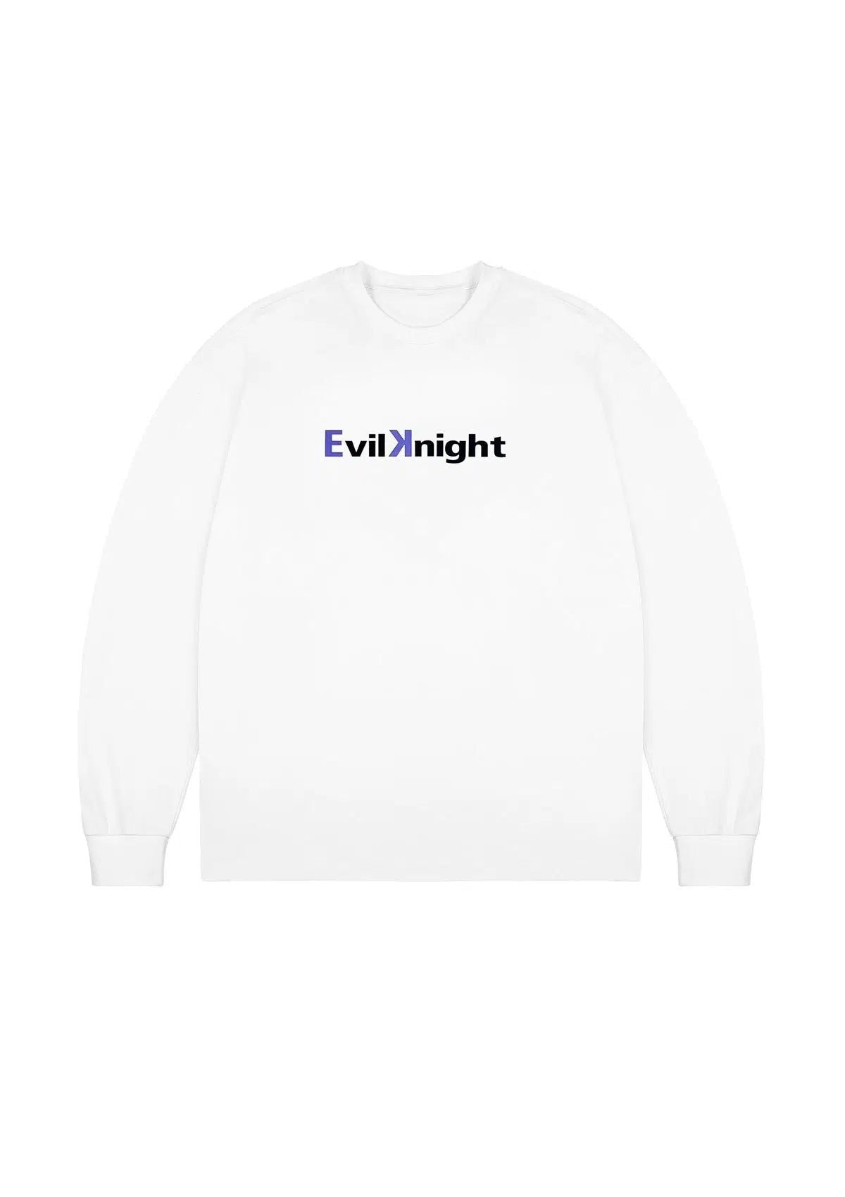 Basic Logo Long Sleeve T-Shirt Korean Street Fashion T-Shirt By Evil Knight Shop Online at OH Vault