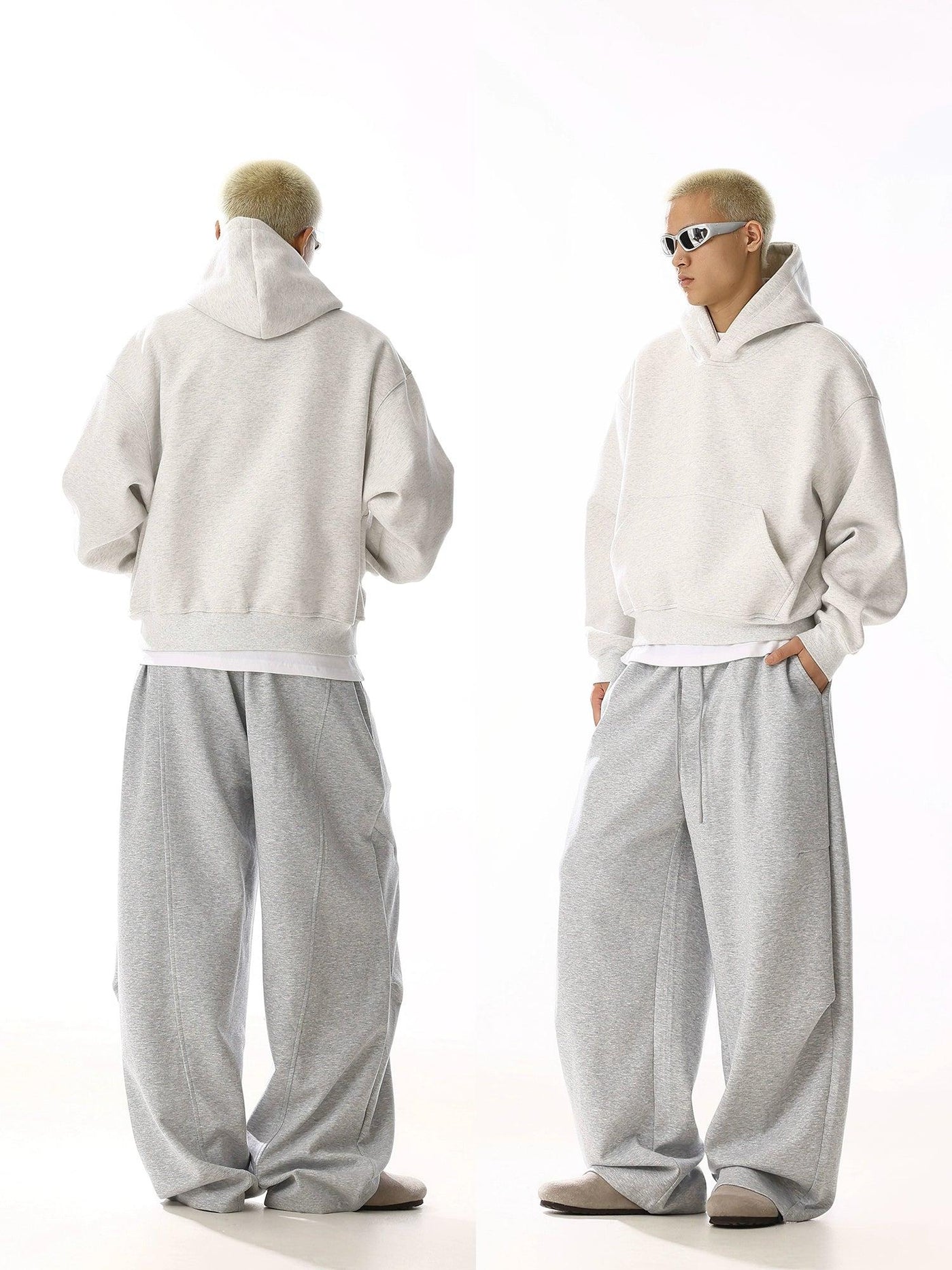 Drawstring Elastic Waist Sweatpants Korean Street Fashion Pants By MEBXX Shop Online at OH Vault