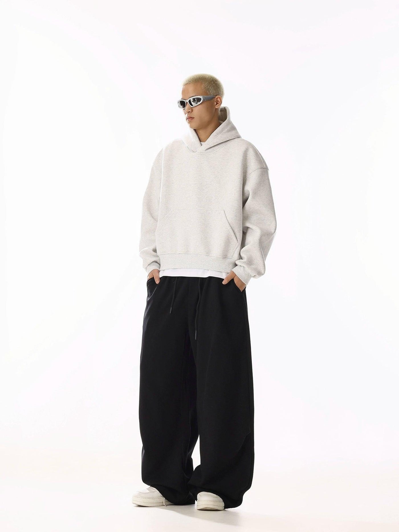 Drawstring Elastic Waist Sweatpants Korean Street Fashion Pants By MEBXX Shop Online at OH Vault