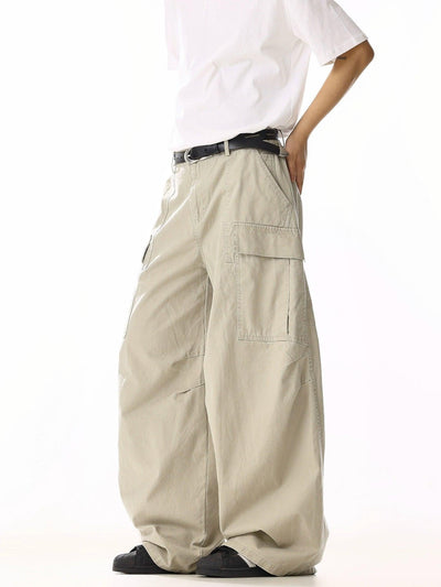 Faded Utility Pockets Cargo Pants Korean Street Fashion Pants By MEBXX Shop Online at OH Vault
