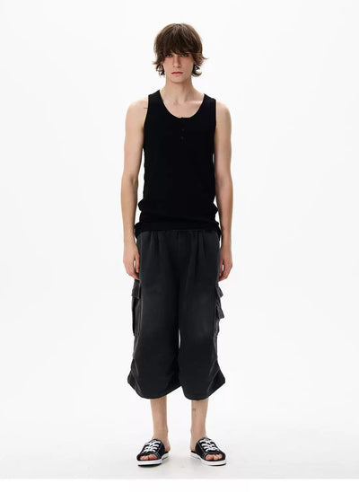 Flap Pockets Denim Shorts Korean Street Fashion Shorts By 77Flight Shop Online at OH Vault