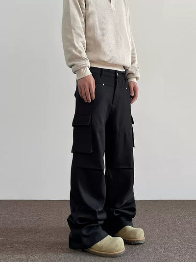 Versatile Multi-Pockets Cargo Pants Korean Street Fashion Pants By A PUEE Shop Online at OH Vault