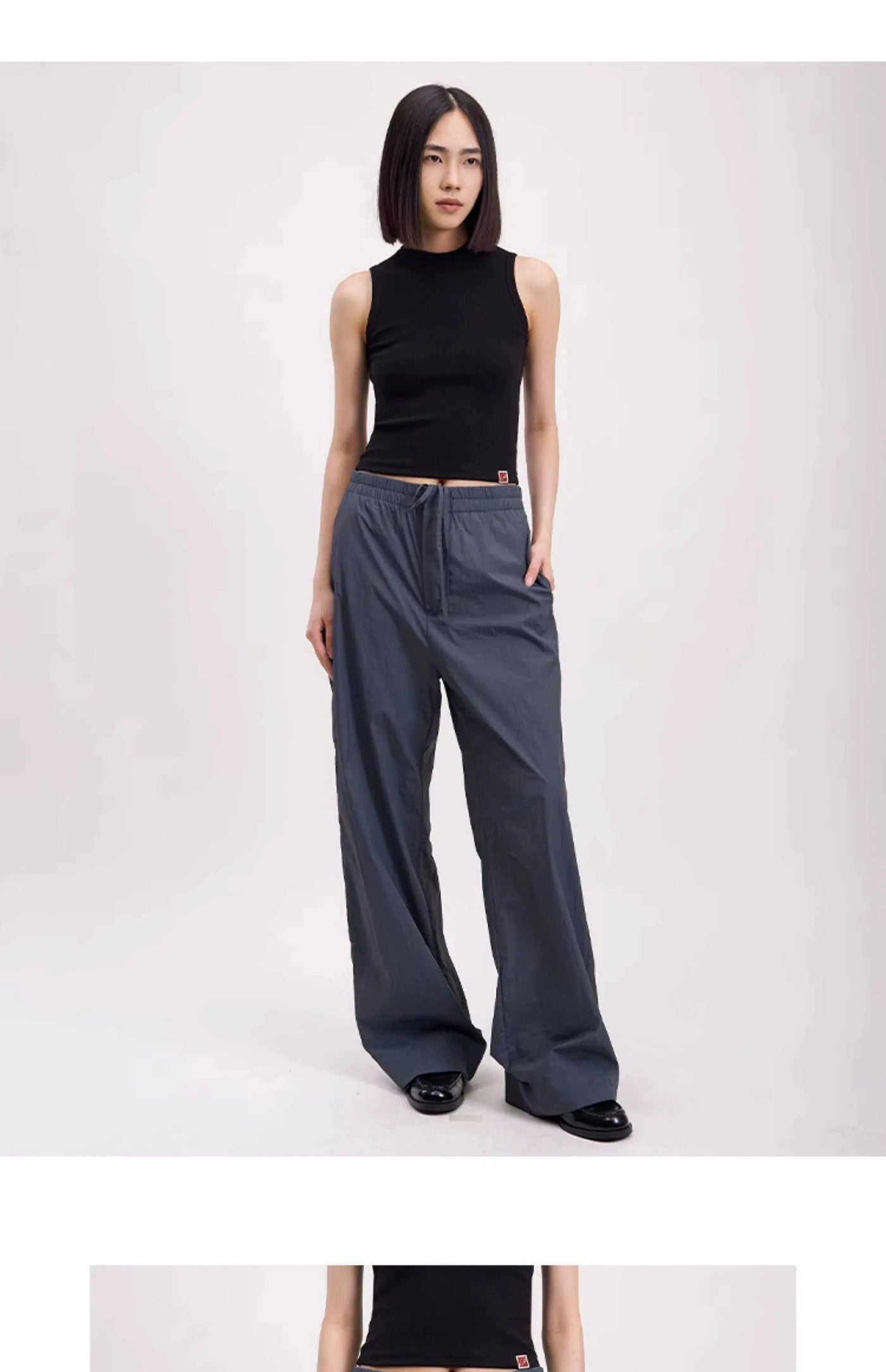 Light Elastic Waist Track Pants Korean Street Fashion Pants By Opicloth Shop Online at OH Vault
