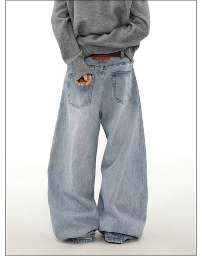 Vintage Loose Fit Jeans Korean Street Fashion Jeans By Mr Nearly Shop Online at OH Vault