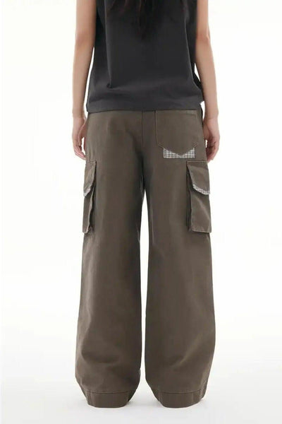 Wide Side Flap Pockets Cargo Pants Korean Street Fashion Pants By Funky Fun Shop Online at OH Vault