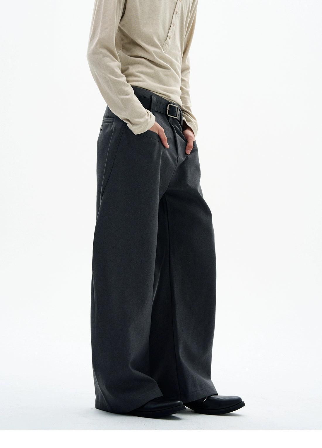 Front Pocket Loose Fit Trousers Korean Street Fashion Trousers By 77Flight Shop Online at OH Vault