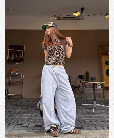 Mesh Animal Print Cropped T-Shirt Korean Street Fashion T-Shirt By Made Extreme Shop Online at OH Vault