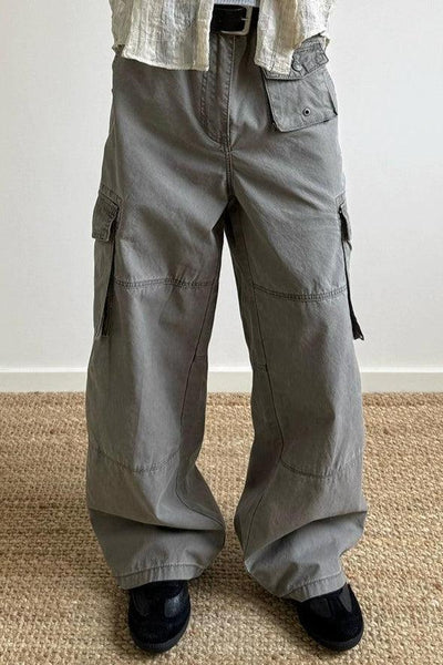 Multiple Pocket Workwear Pants Korean Street Fashion Pants By A PUEE Shop Online at OH Vault