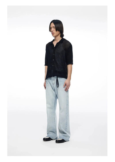 Light Washed Buttoned Jeans Korean Street Fashion Jeans By Terra Incognita Shop Online at OH Vault