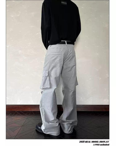 Multi Side Pockets Cargo Pants Korean Street Fashion Pants By A PUEE Shop Online at OH Vault