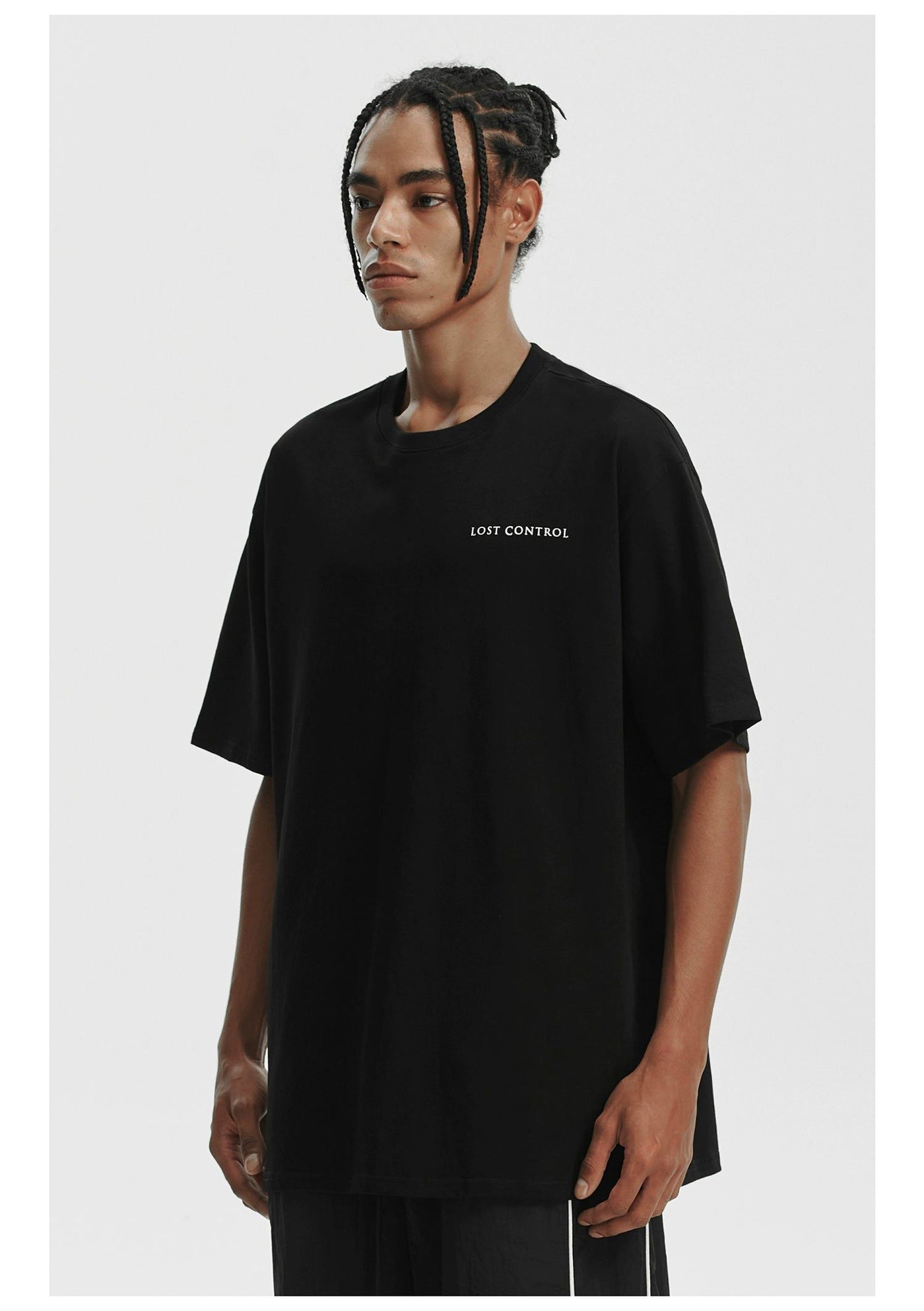 Regular Fit Logo T-Shirt Korean Street Fashion T-Shirt By Lost CTRL Shop Online at OH Vault