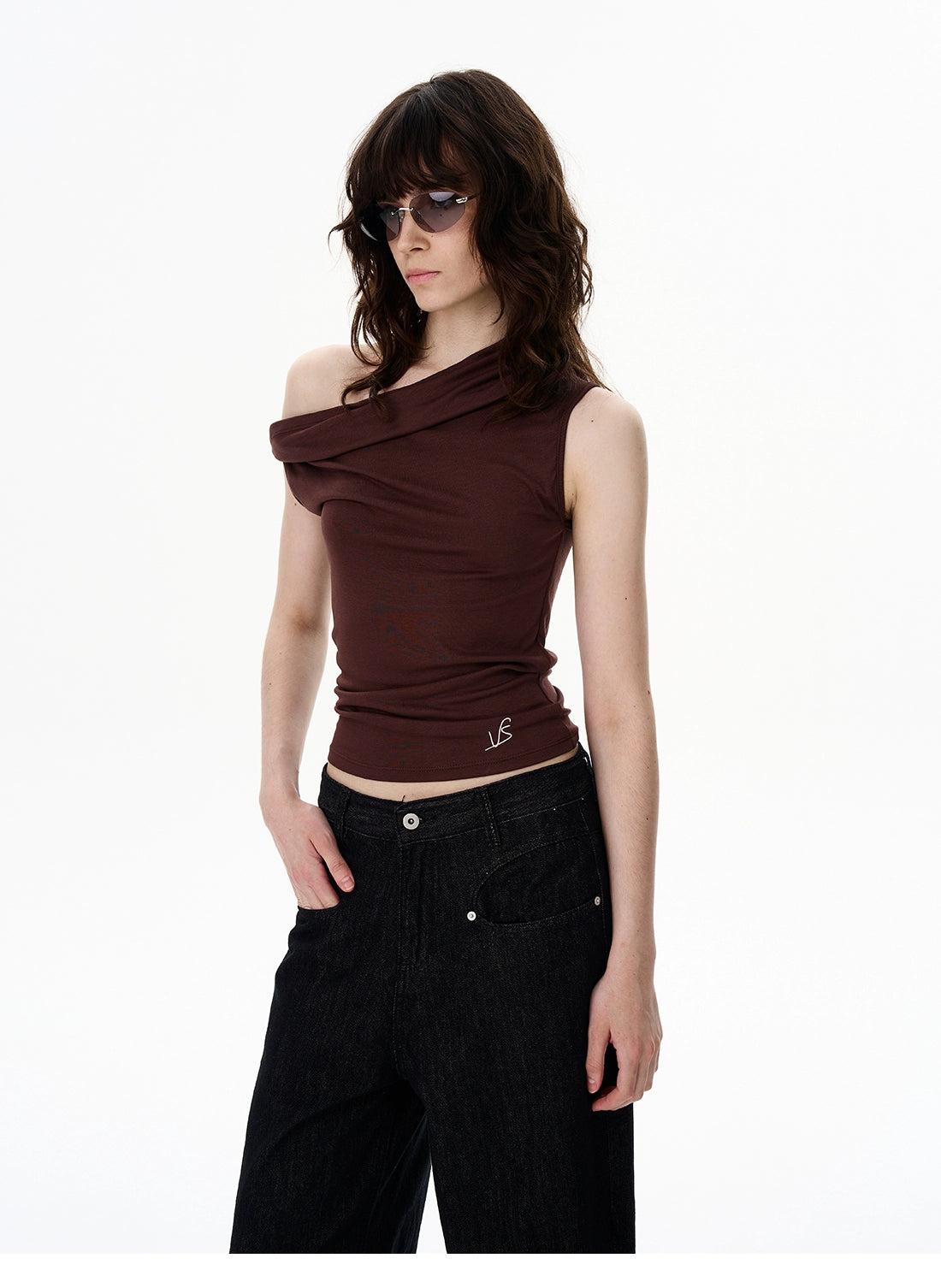 Solid Color Drapey Relaxed Blouse Korean Street Fashion Blouse By 77Flight Shop Online at OH Vault