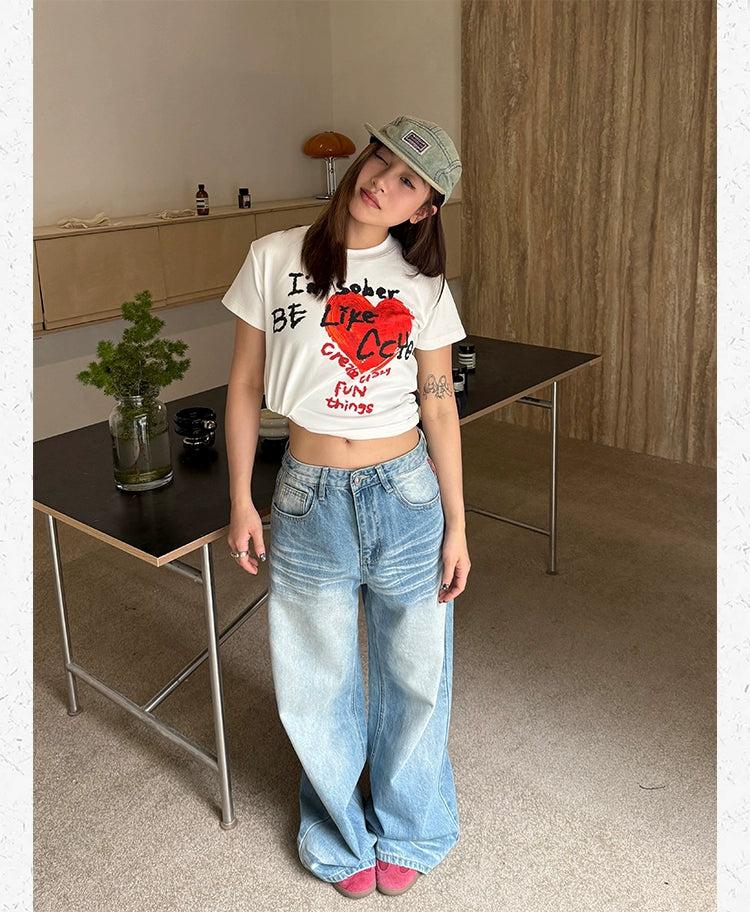 Whiskers Highlight Lines Jeans Korean Street Fashion Jeans By Made Extreme Shop Online at OH Vault