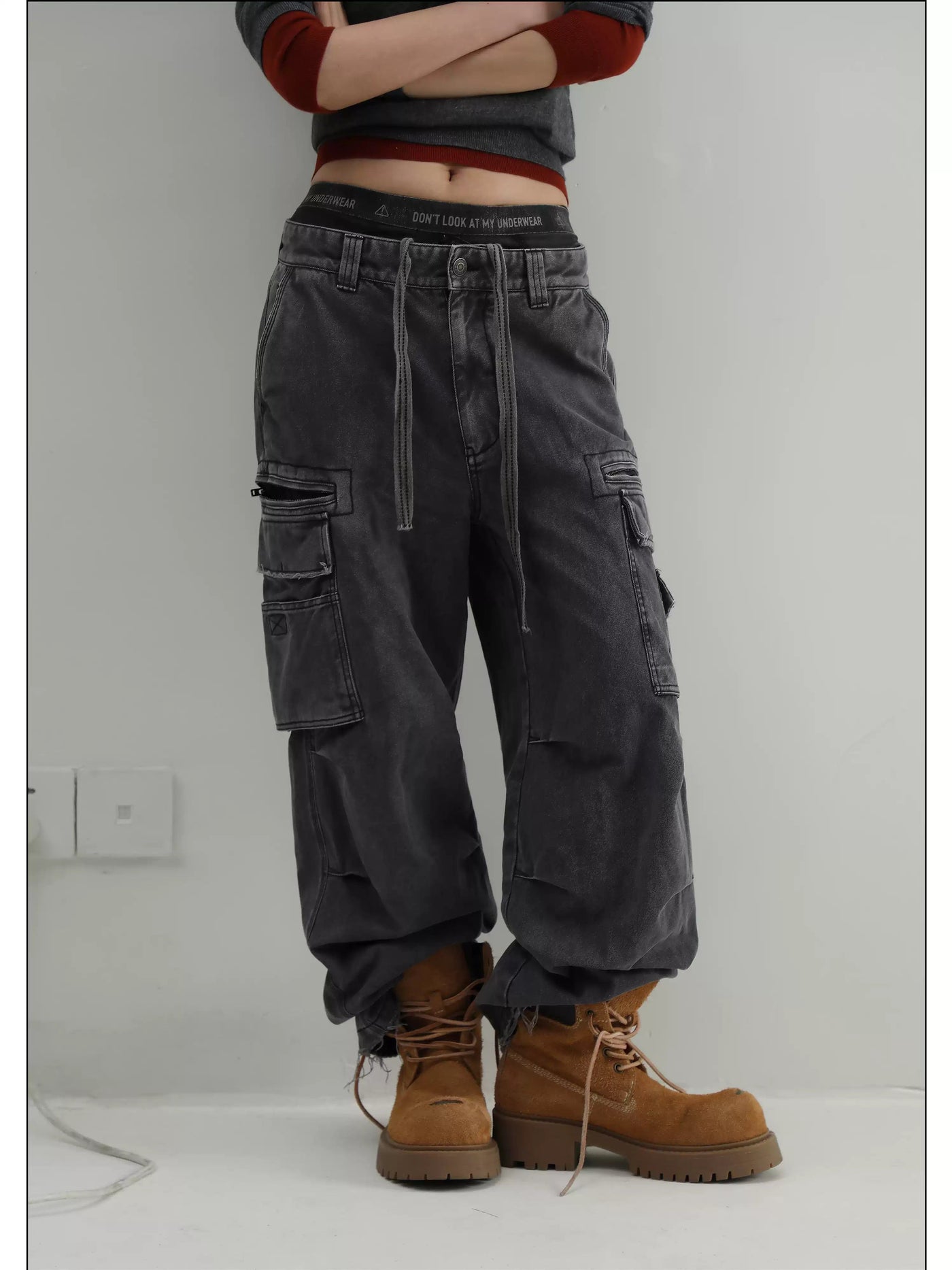 Workwear Washed Cargo Jeans Korean Street Fashion Jeans By Mason Prince Shop Online at OH Vault