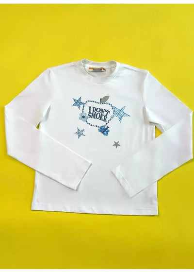 Logo Graphic Print Crewneck Korean Street Fashion Crewneck By Donsmoke Shop Online at OH Vault
