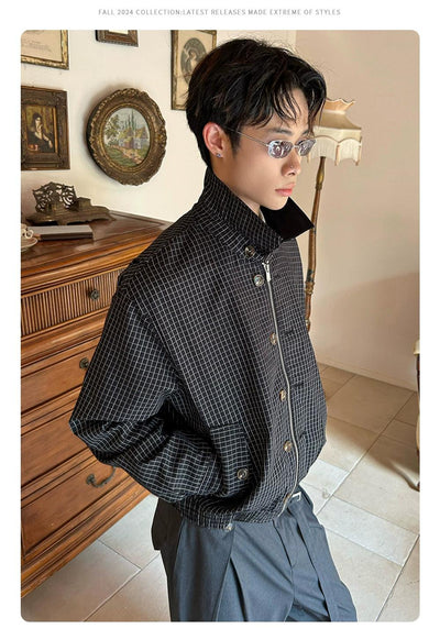 Ruched Hem Zipped and Buttoned Jacket Korean Street Fashion Jacket By Made Extreme Shop Online at OH Vault