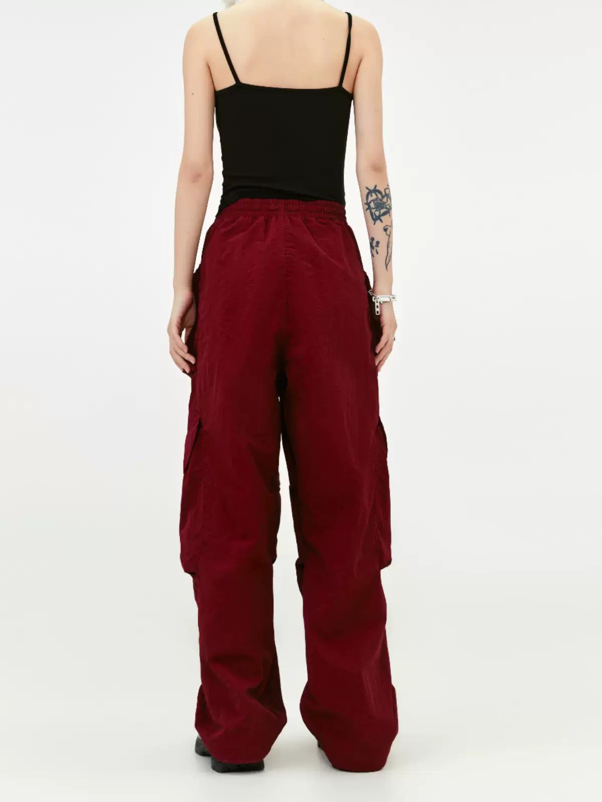 Drawstring Wide Pocket Pants Korean Street Fashion Pants By Made Extreme Shop Online at OH Vault