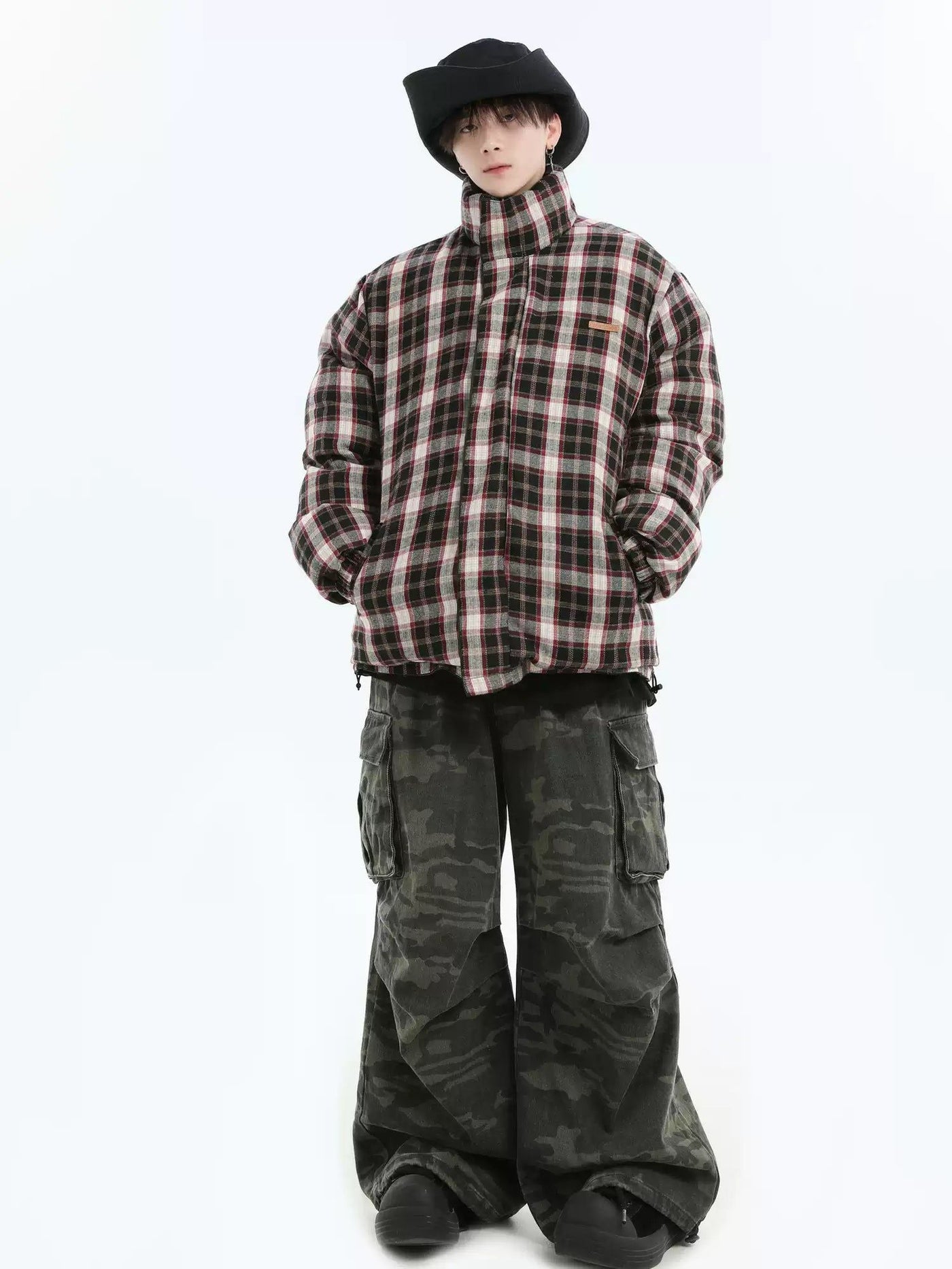 Side Pockets Camouflage Cargo Pants Korean Street Fashion Pants By INS Korea Shop Online at OH Vault