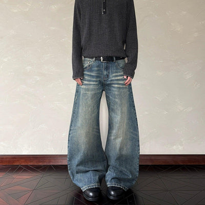 Washed Cat Whiskers Bootcut Jeans