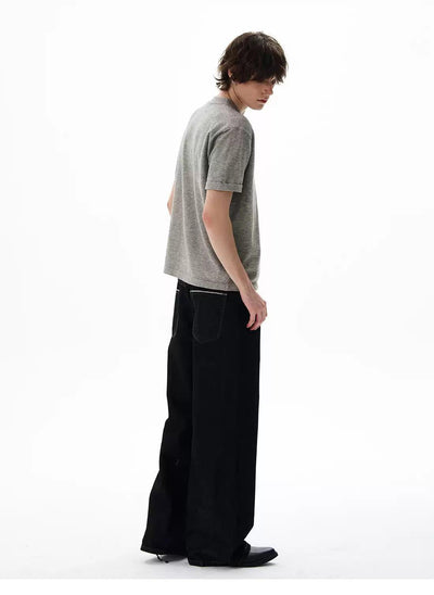 Buttoned Comfty Fit T-Shirt Korean Street Fashion T-Shirt By 77Flight Shop Online at OH Vault